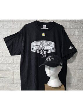 Chicago White Sox Official 2005 World Series Champions T-shirt And Hat Combo MLB